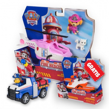 ERBJUDANDE: Paw Patrol Fire Rescue fordon Skye + Chase + Zuma GRATIS