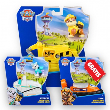 ERBJUDANDE: Paw Patrol grundläggande fordon Rubble + Everest + Zuma GRATIS