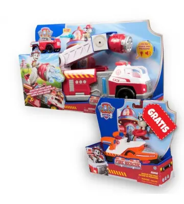 OFFRE : Paw Patrol Fire Rescue grand camion de pompiers interactif + véhicule Zuma Gratuit