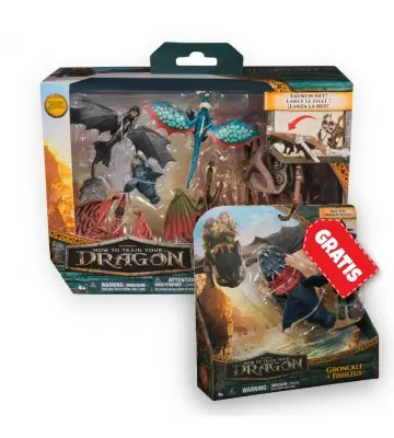 Vorteilspack: Drachenzähmen leicht gemacht Figuren Set + Drache und Wikinger Gronckel und Fischbein