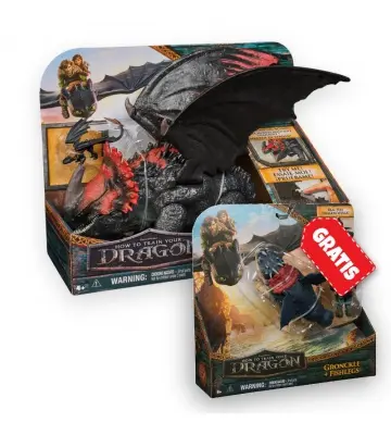 Sparset: Drachenzähmen leicht gemacht großer Drache Roter Tod + Drache und Wikinger Gronckel und Fischbein