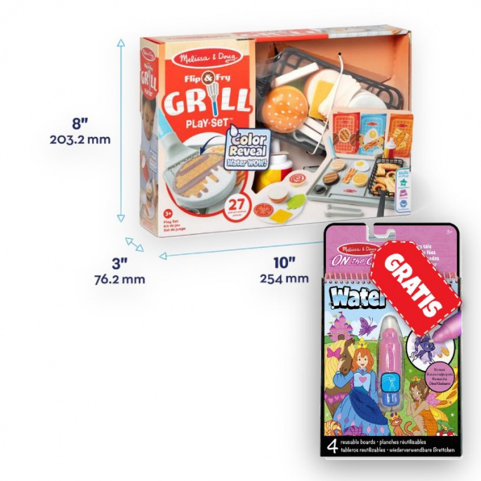 ERBJUDANDE: Melissa & Doug Water WOW vattenskoj grillning + vattenskoj sagor GRATIS