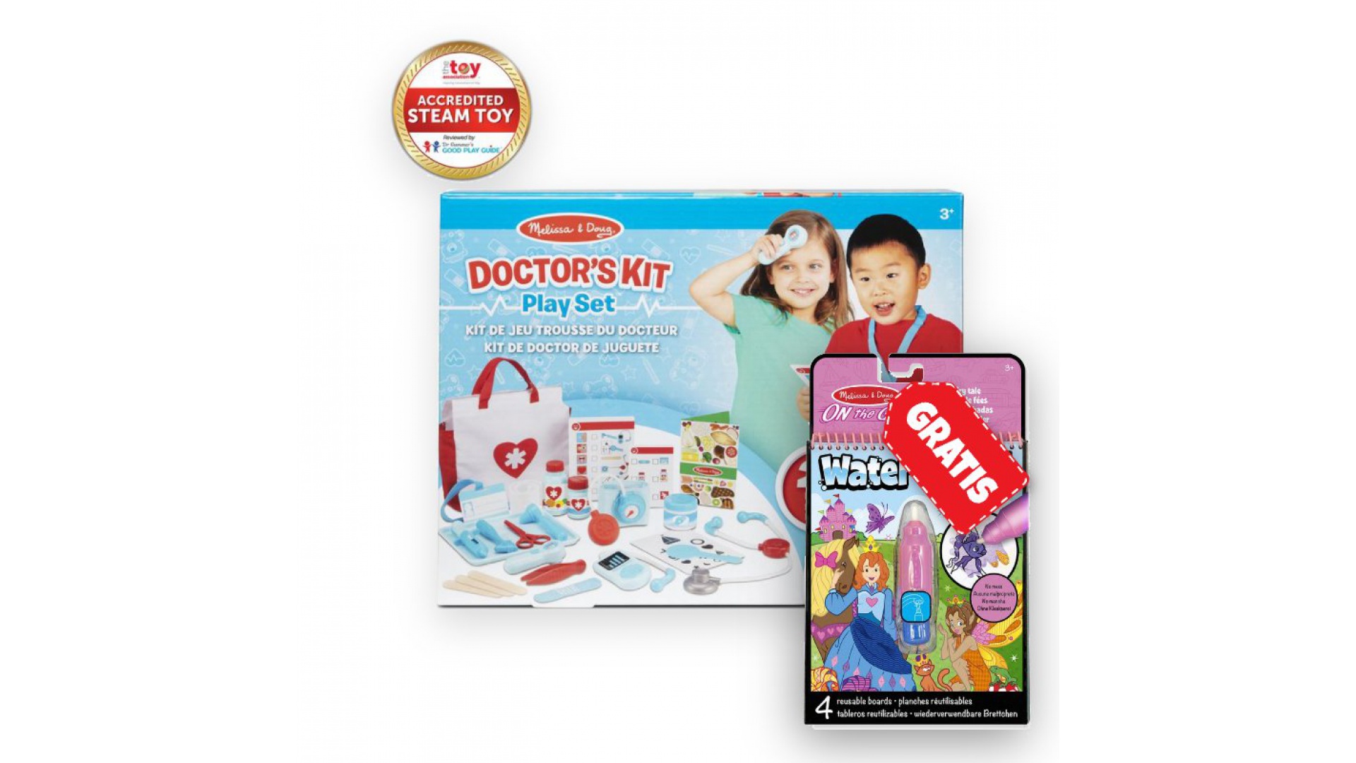 Melissa & Doug Ofertă: Joc De Doctor + Wow Magie Cu Apă Povești Gratuit