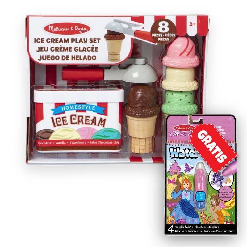 ERBJUDANDE: Melissa & Doug glassset + Water WOW vattenmagi sagor GRATIS
