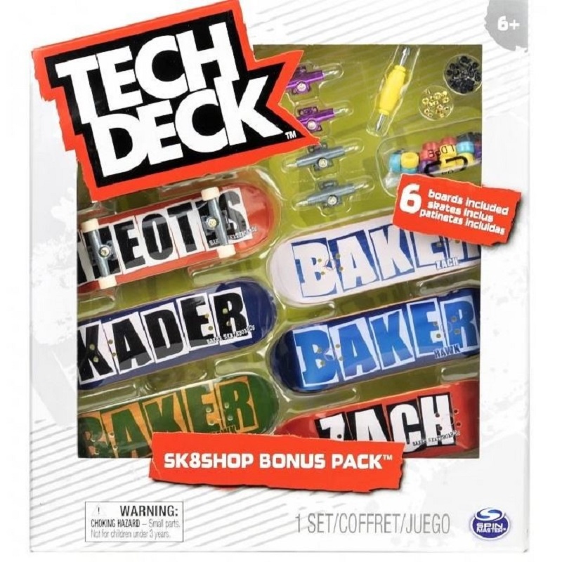 Tech Deck skateshop 6 st med tillbehör Baker