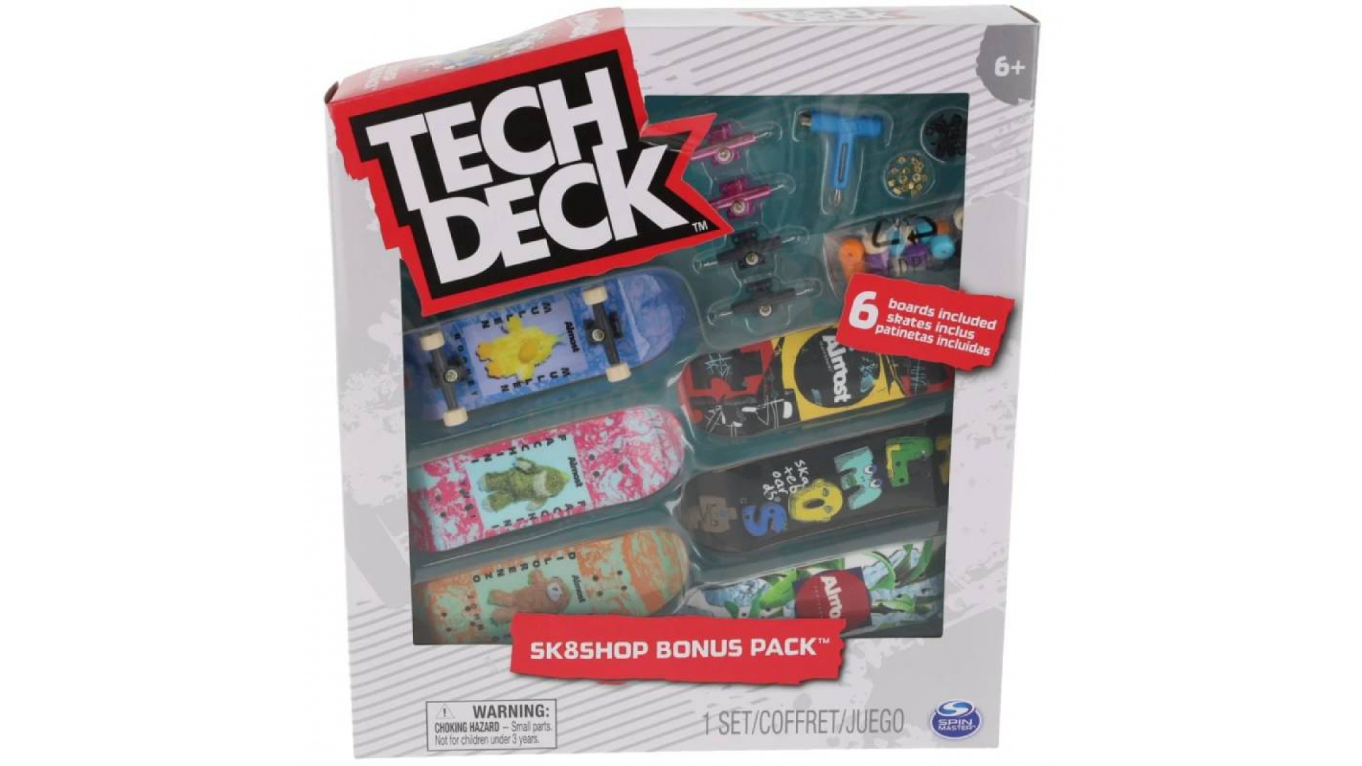 Tech Deck skateshop 6ks s príslušenstvom Almost