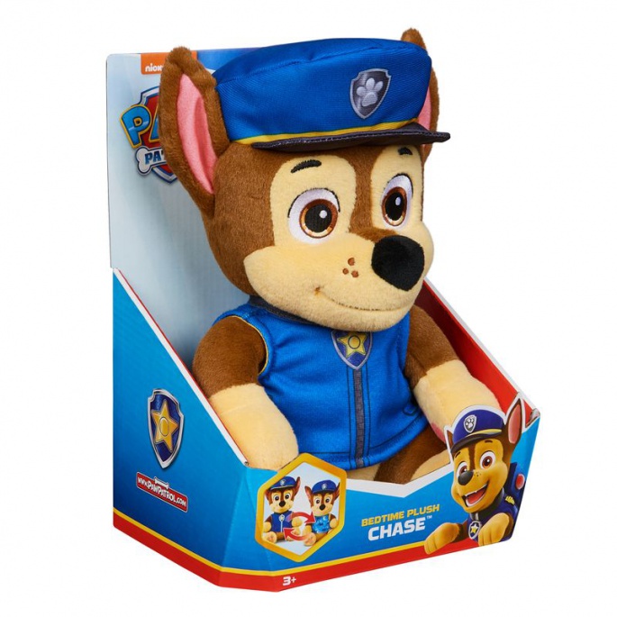 Paw Patrol stor mjukisdjur med godnattsång Chase