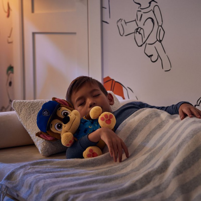Paw Patrol stor mjukisdjur med godnattsång Chase