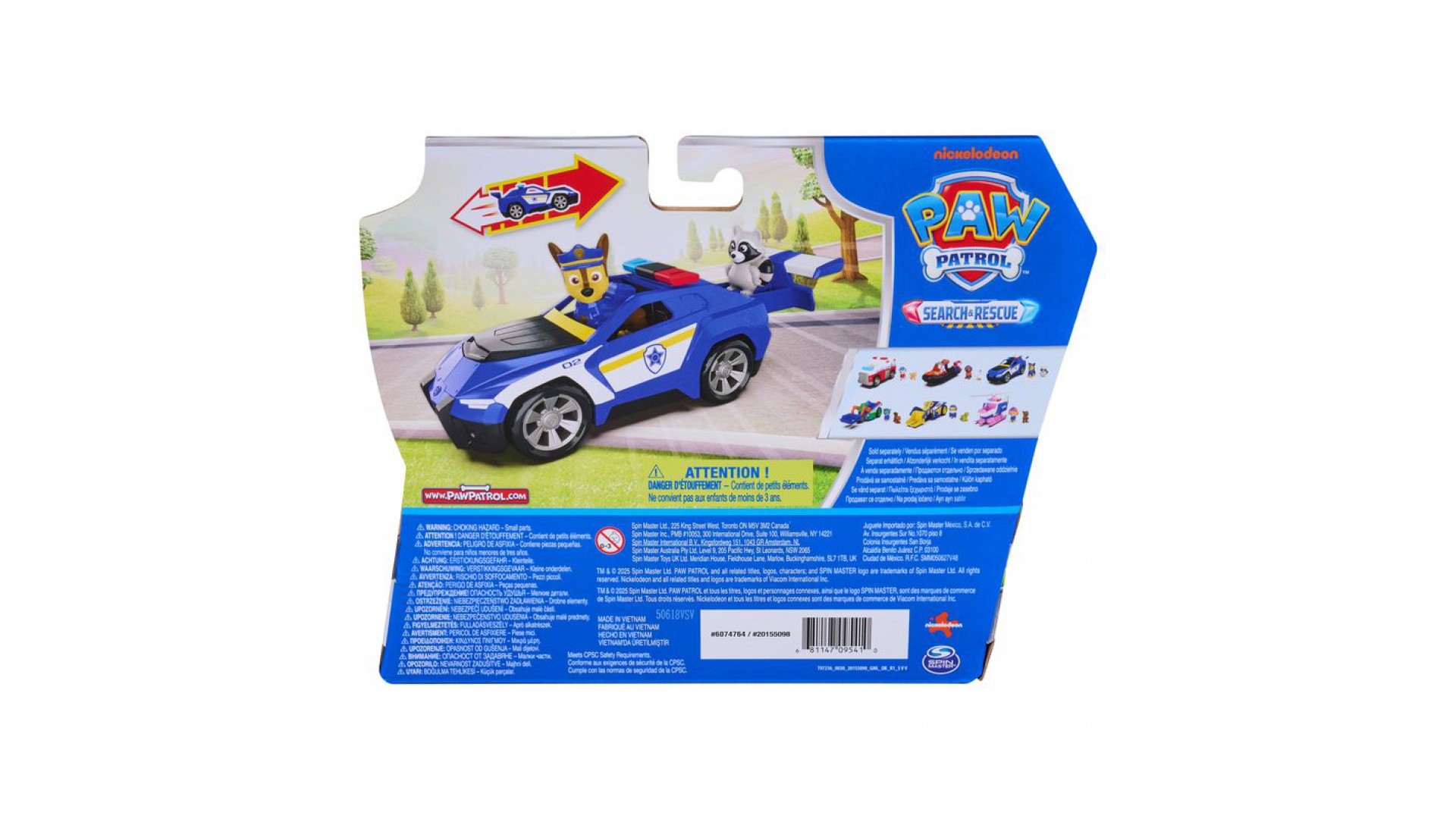 Labková patrola tematické vozidlo Search & Rescue Chase