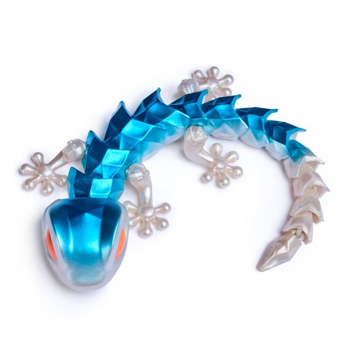 CrystaLynx Dragons böjlig gecko 30 cm