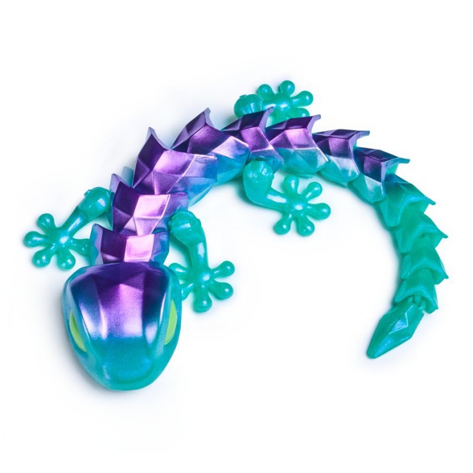 CrystaLynx Dragons böjlig gecko 30 cm