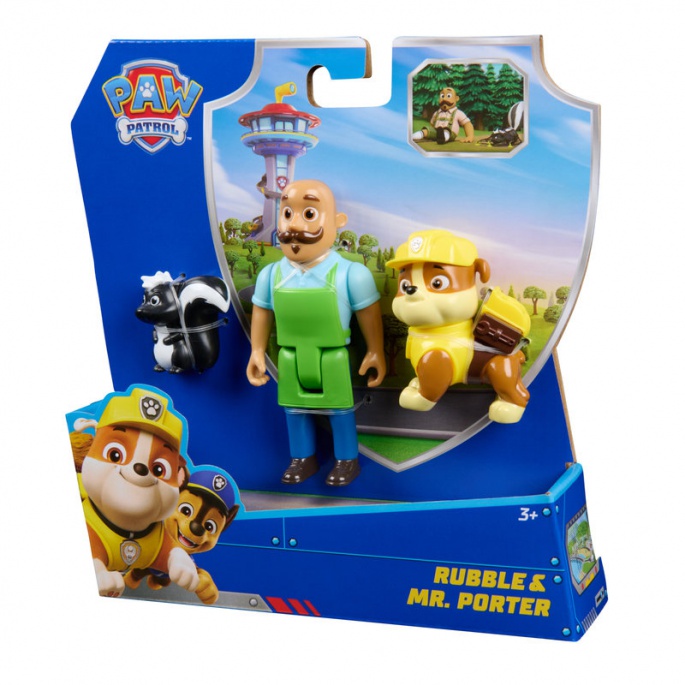 Paw Patrol Figuren Set Rubble und Mr. Porter