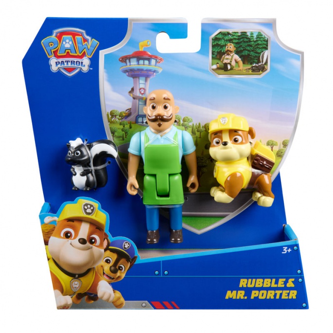 Paw Patrol Figuren Set Rubble und Mr. Porter