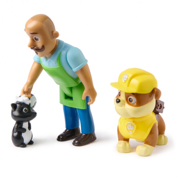 Paw Patrol Figuren Set Rubble und Mr. Porter