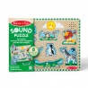 Melissa & Doug dřevěné puzzle se zvuky zvířátka v zoo