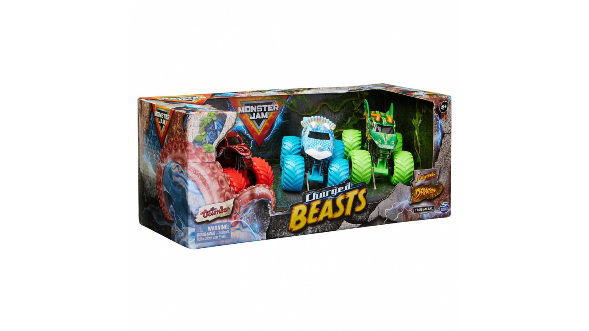 Monster Jam Charger Beasts sada 3 áut 1:64