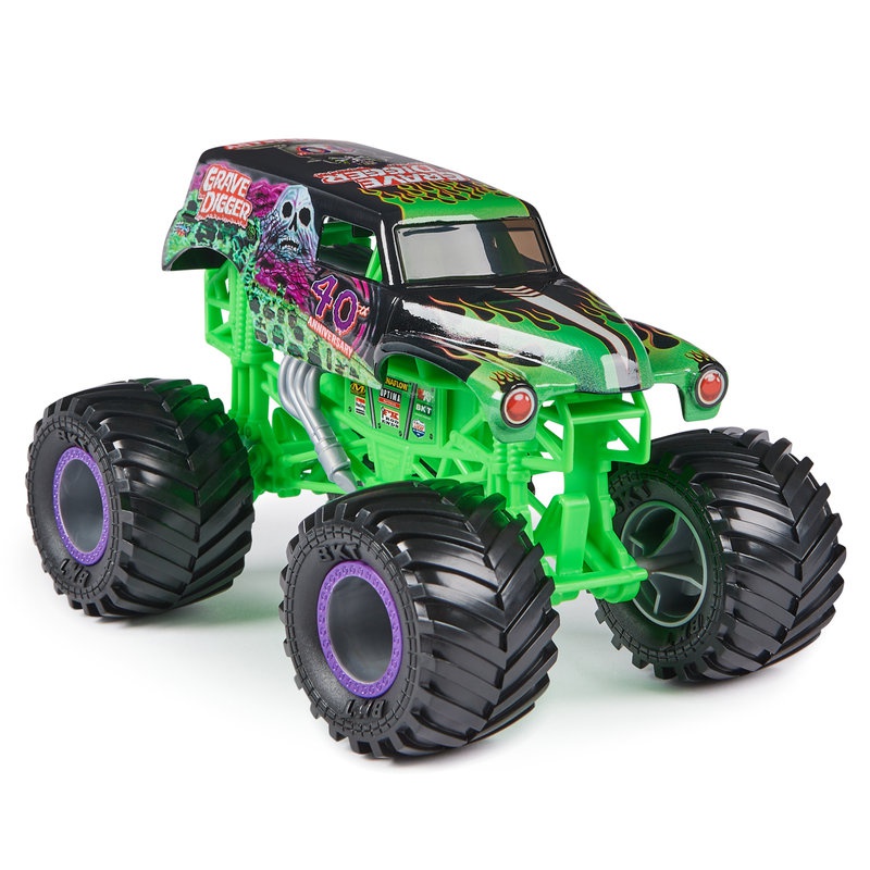 Monster Jam Grave Digger kovový Monster Truck 1:24