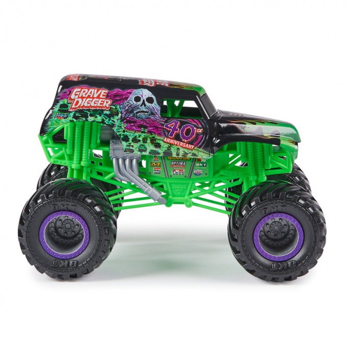 Monster Jam Grave Digger kovový Monster Truck 1:24