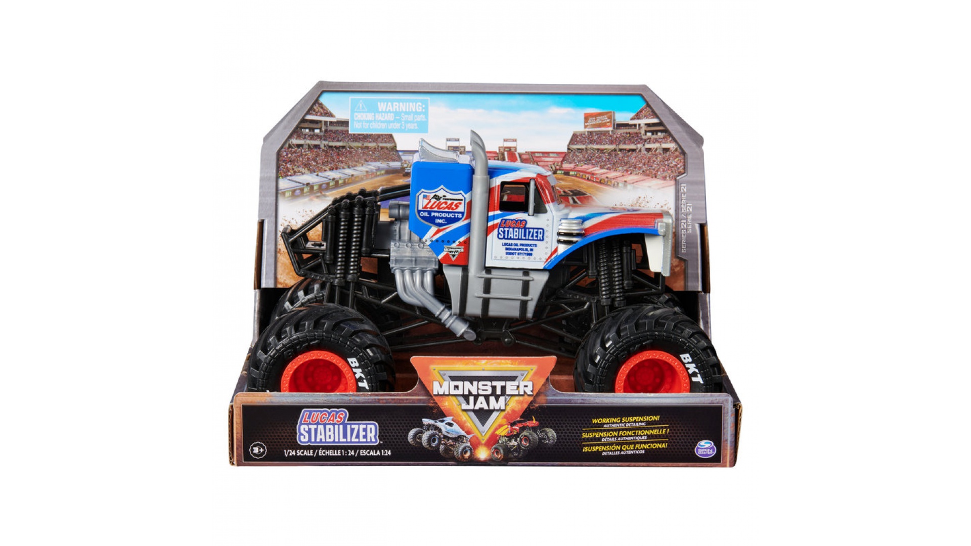 Monster Jam Lucas Stabilizer kovový Monster Truck 1:24