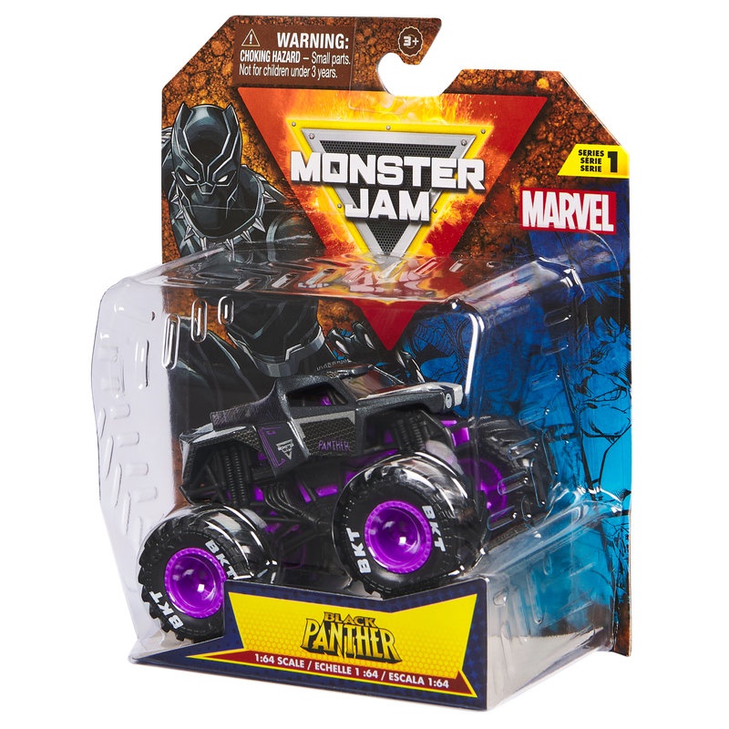 Monster Jam Marvel Black Panther s1 sběratelský Monster Truck 1:64