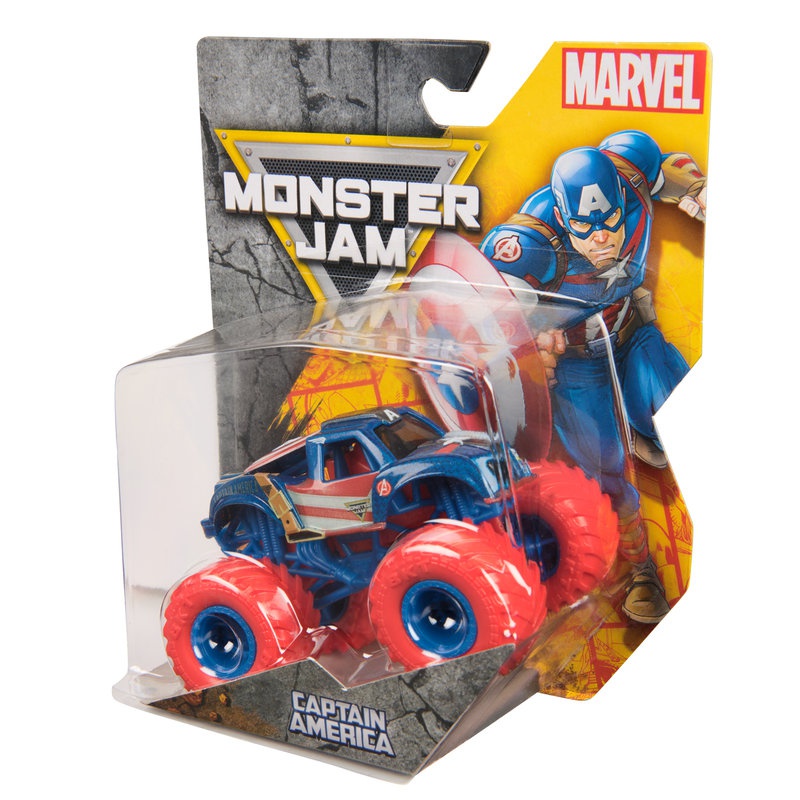 Monster Jam Marvel Captain America sběratelský Monster Truck 1:64