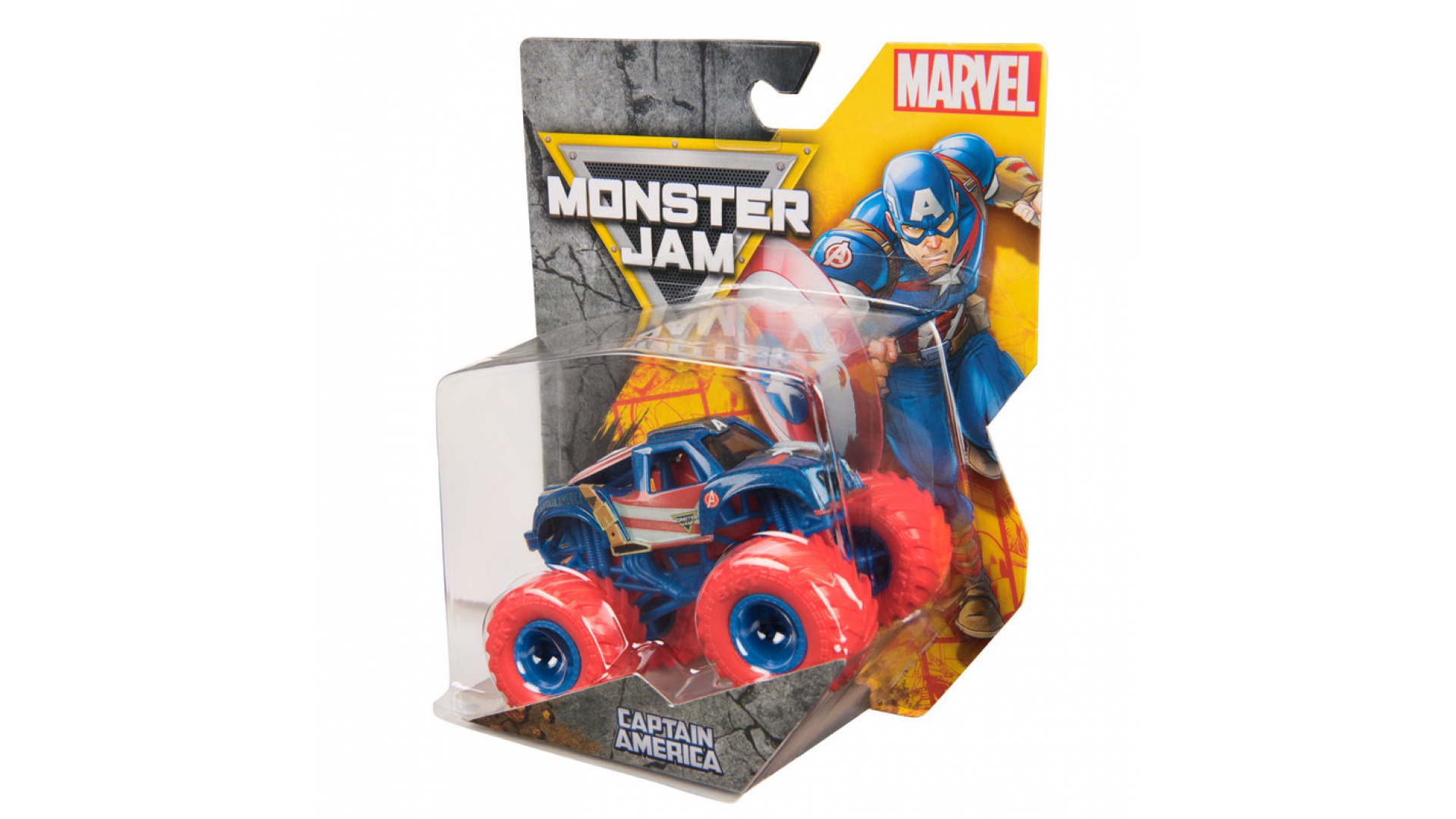 Monster Jam Marvel Captain America zberateľský Monster Truck 1:64