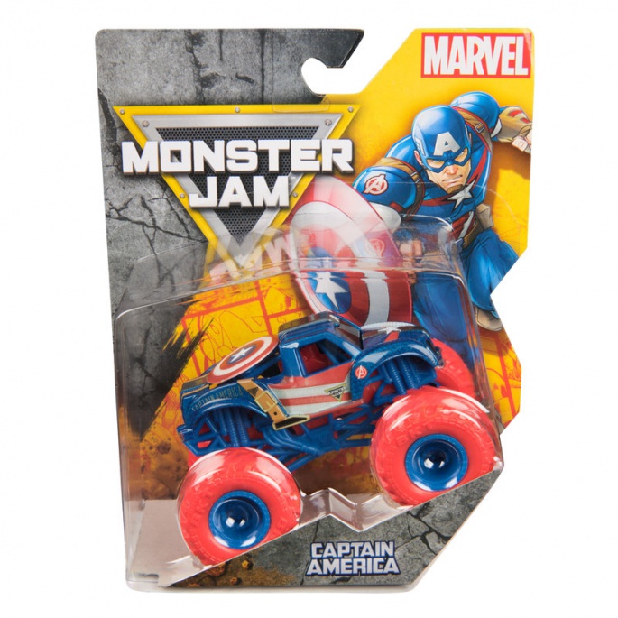 Monster Jam Marvel Captain America sběratelský Monster Truck 1:64