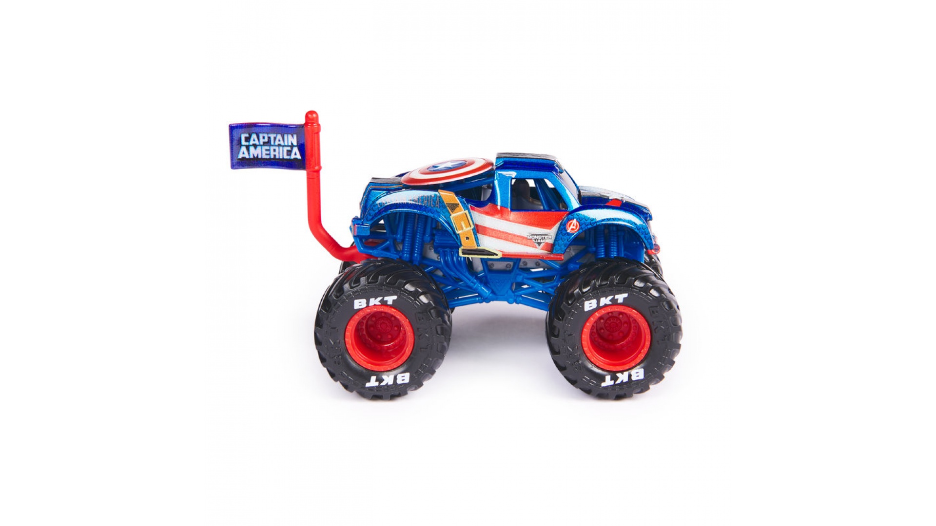 Monster Jam Marvel Captain America s1 zberateľský Monster Truck 1:64