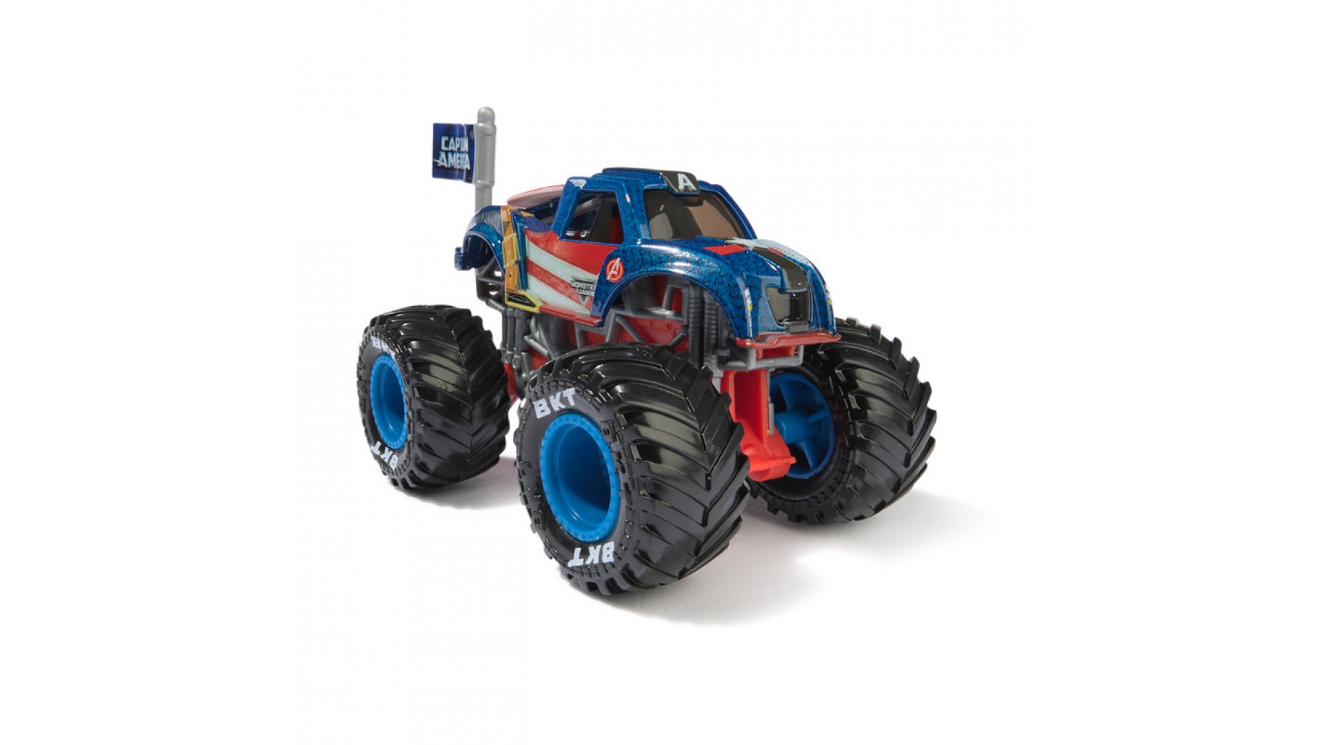 Monster Jam Marvel Captain America s2 zberateľský Monster Truck 1:64