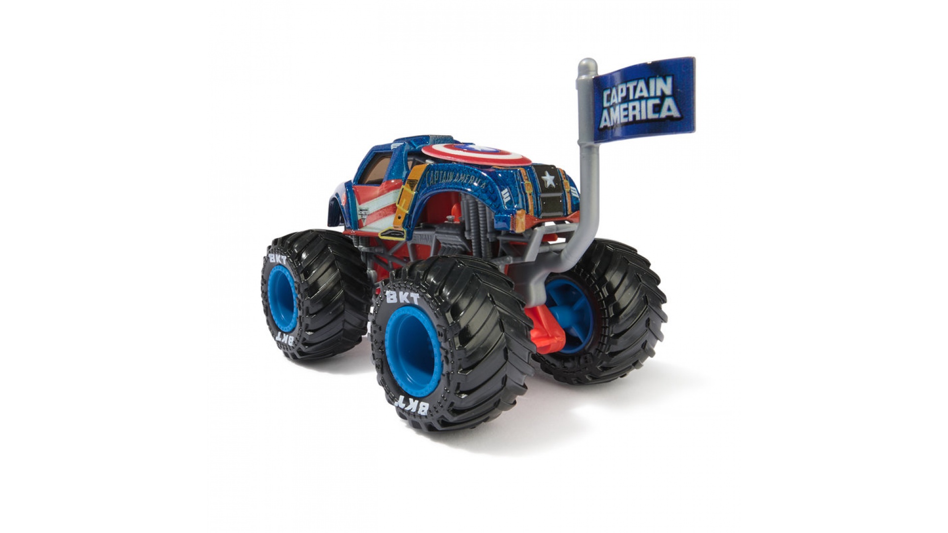 Monster Jam Marvel Captain America s2 zberateľský Monster Truck 1:64