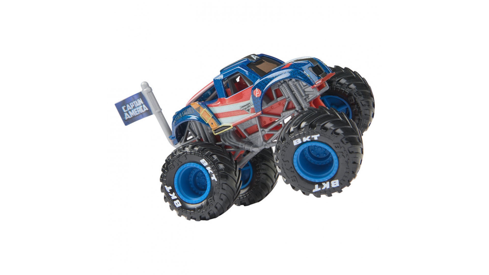 Monster Jam Marvel Captain America s2 zberateľský Monster Truck 1:64