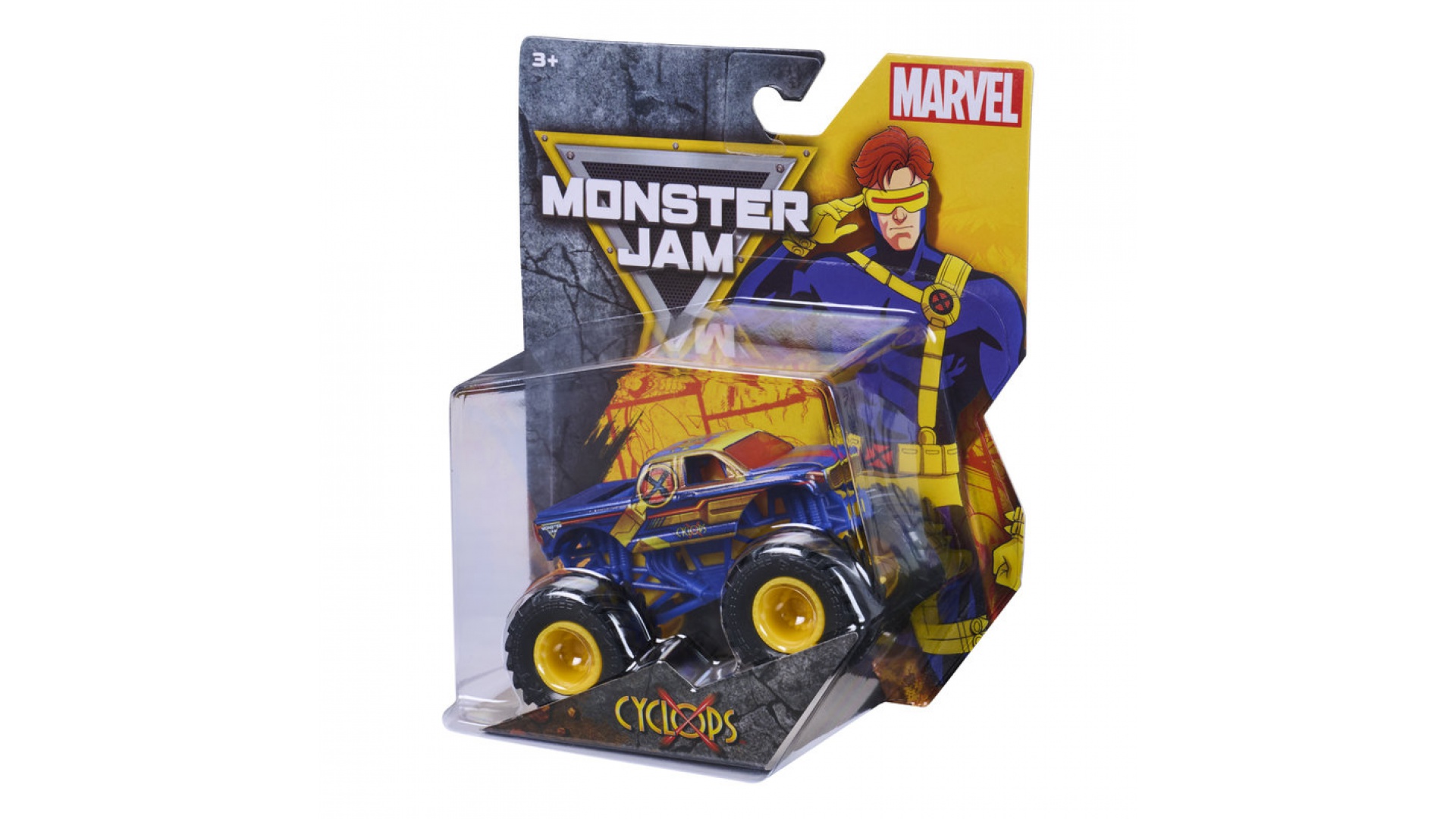 Levně Monster Jam Marvel Cyclops sběratelský Monster Truck 1:64