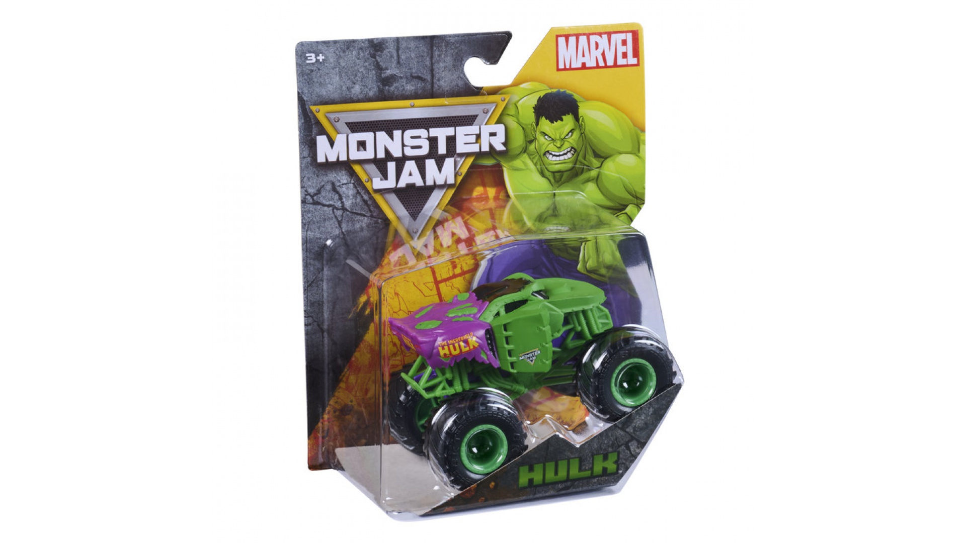 Levně Monster Jam Marvel Hulk sběratelský Monster Truck 1:64
