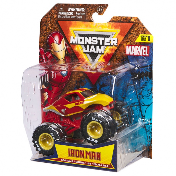 Monster Jam Marvel Iron Man s1 sběratelský Monster Truck 1:64
