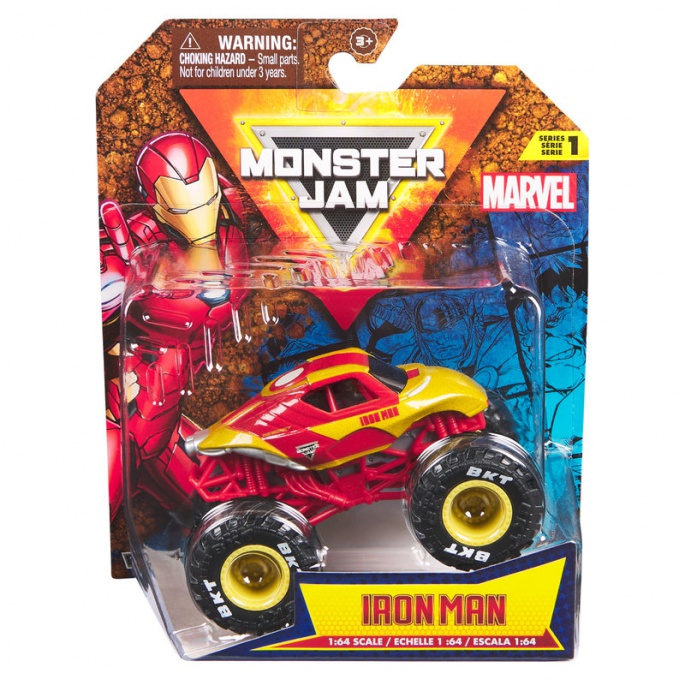 Monster Jam Marvel Iron Man s1 sběratelský Monster Truck 1:64