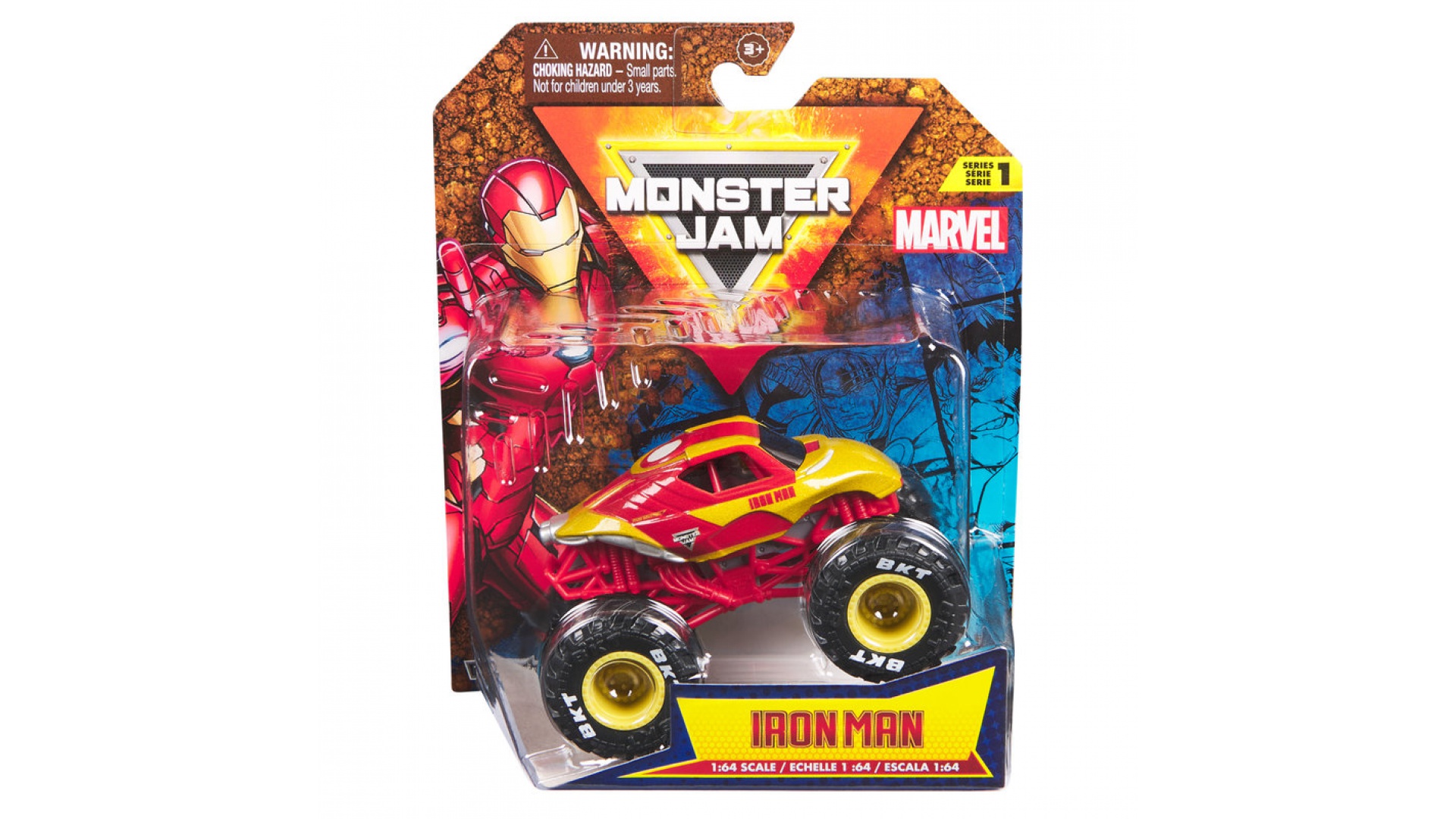 Monster Jam Marvel Iron Man s1 zberateľský Monster Truck 1:64