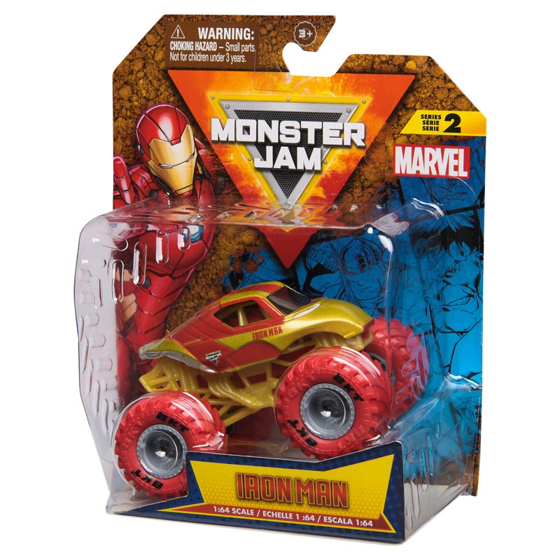 Monster Jam Marvel Iron Man s2 sběratelský Monster Truck 1:64