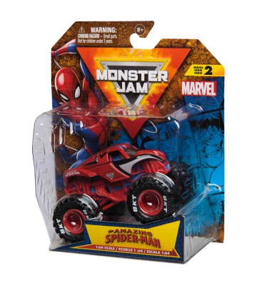Monster Jam Marvel SpiderMan s2 sběratelský Monster Truck 1:64