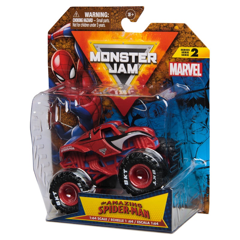 Monster Jam Marvel SpiderMan s2 sběratelský Monster Truck 1:64