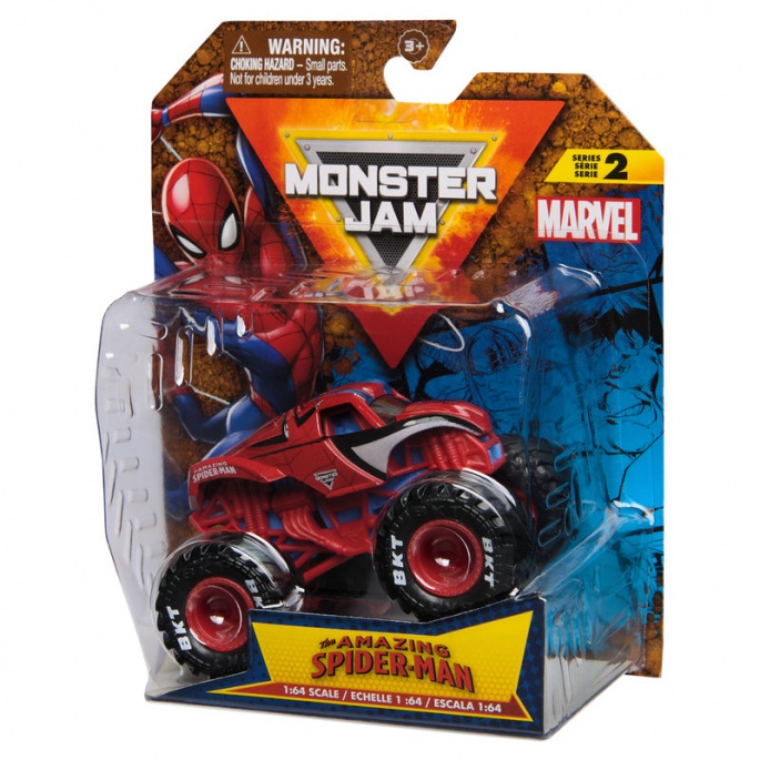 Monster Jam Marvel SpiderMan s2 sběratelský Monster Truck 1:64