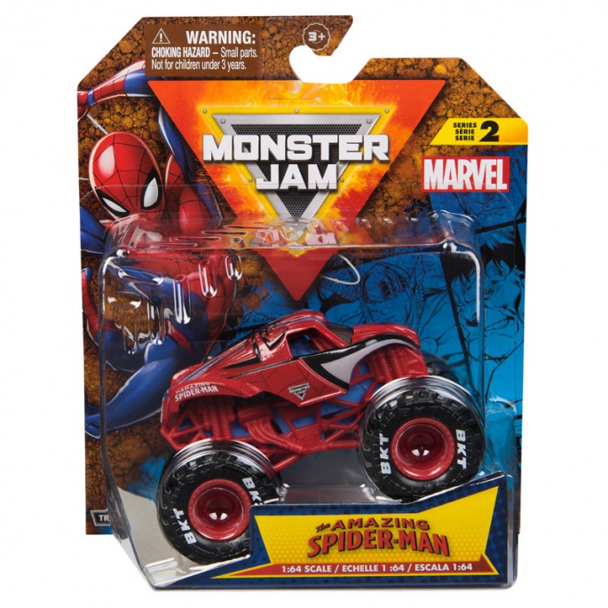 Monster Jam Marvel SpiderMan s2 sběratelský Monster Truck 1:64