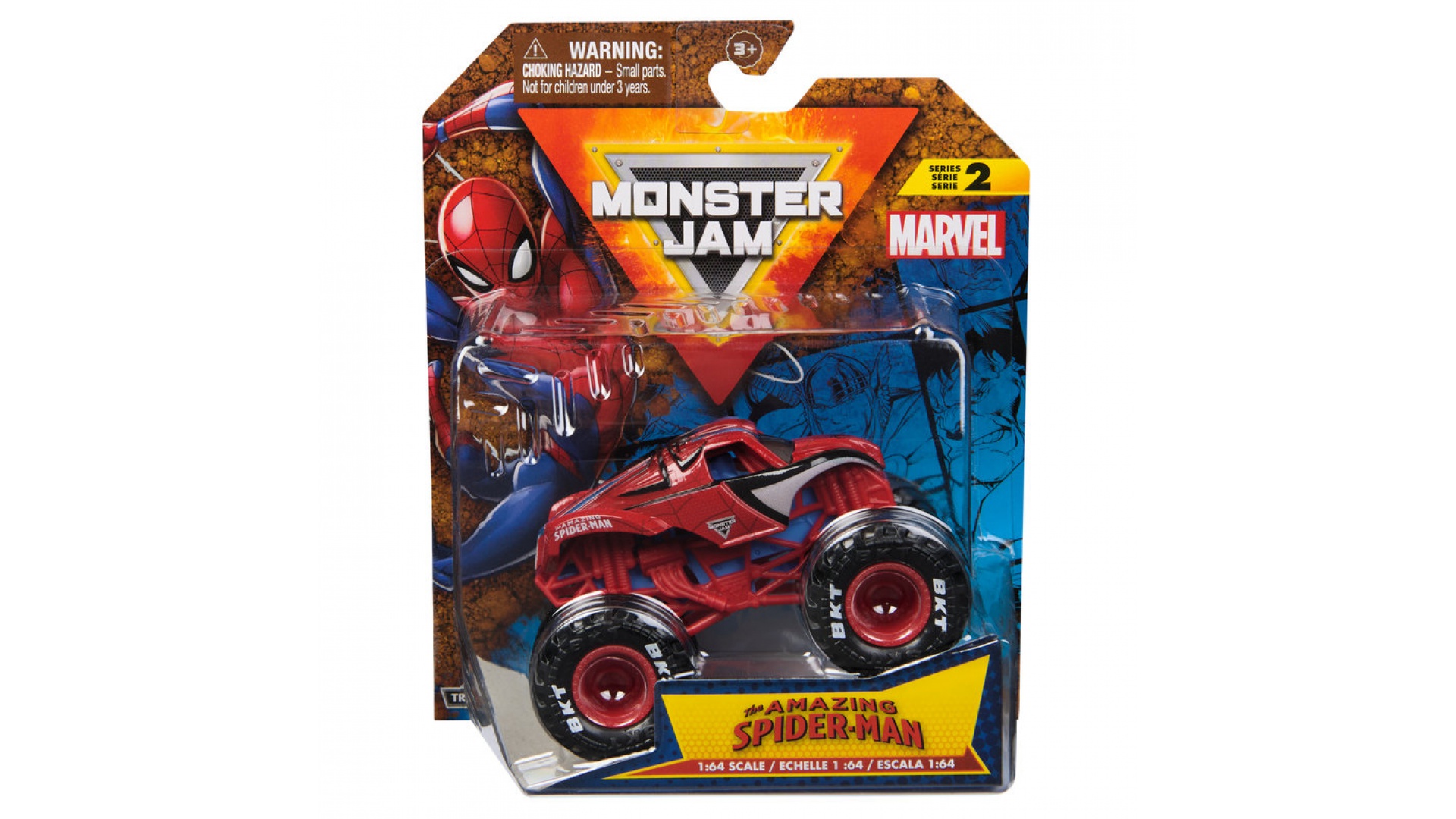 Monster Jam Marvel SpiderMan s2 zberateľský Monster Truck 1:64