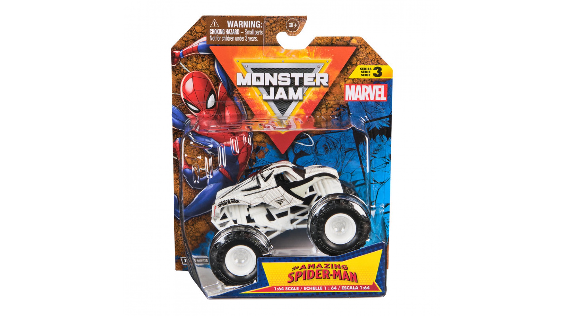 Monster Jam Marvel SpiderMan s3 zberateľský Monster Truck 1:64