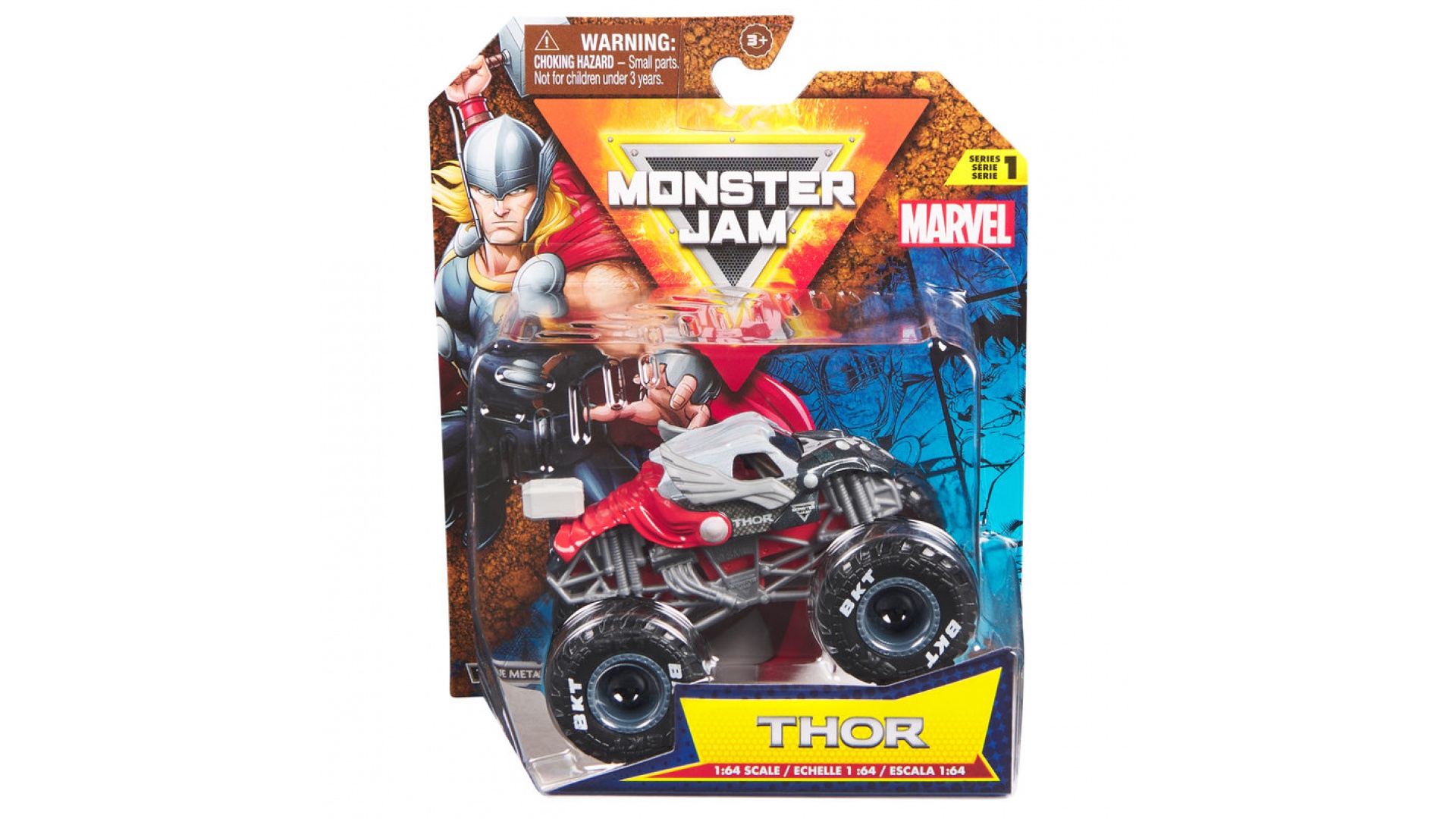 Monster Jam Marvel Thos s1 zberateľský Monster Truck 1:64