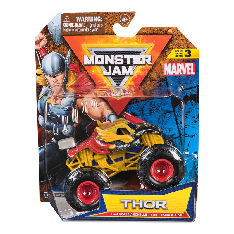 Monster Jam Marvel Thos s3 sběratelský Monster Truck 1:64