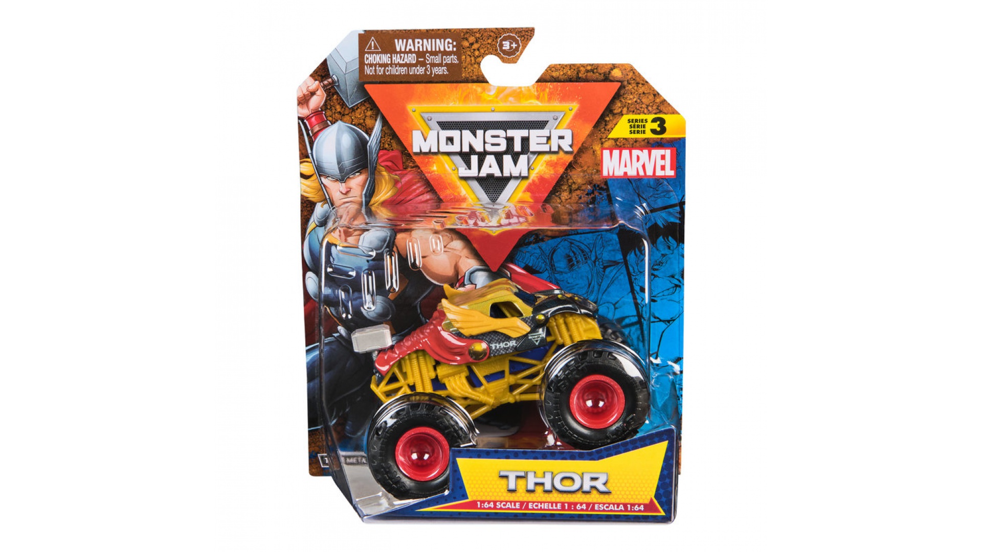 Monster Jam Marvel Thos s3 zberateľský Monster Truck 1:64