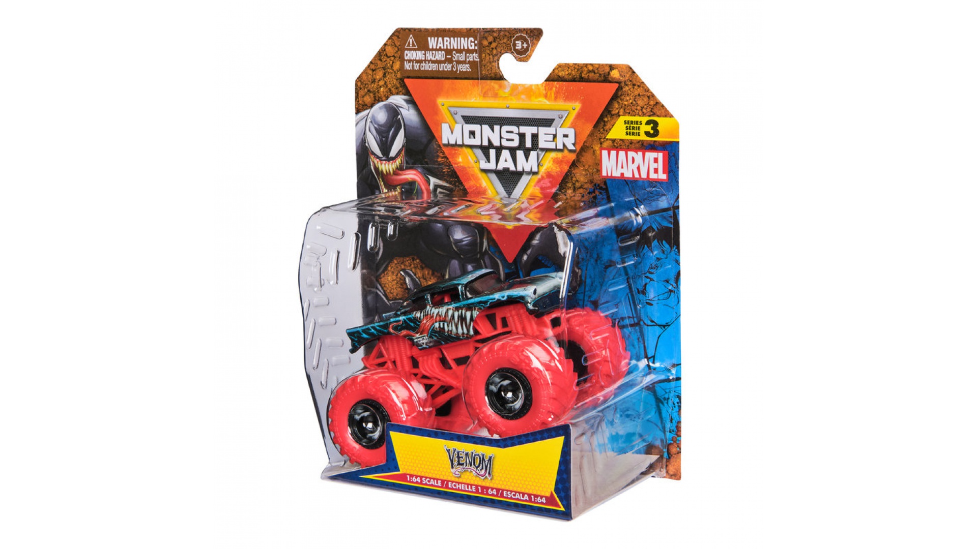 Levně Monster Jam Marvel Venom s3 sběratelský Monster Truck 1:64