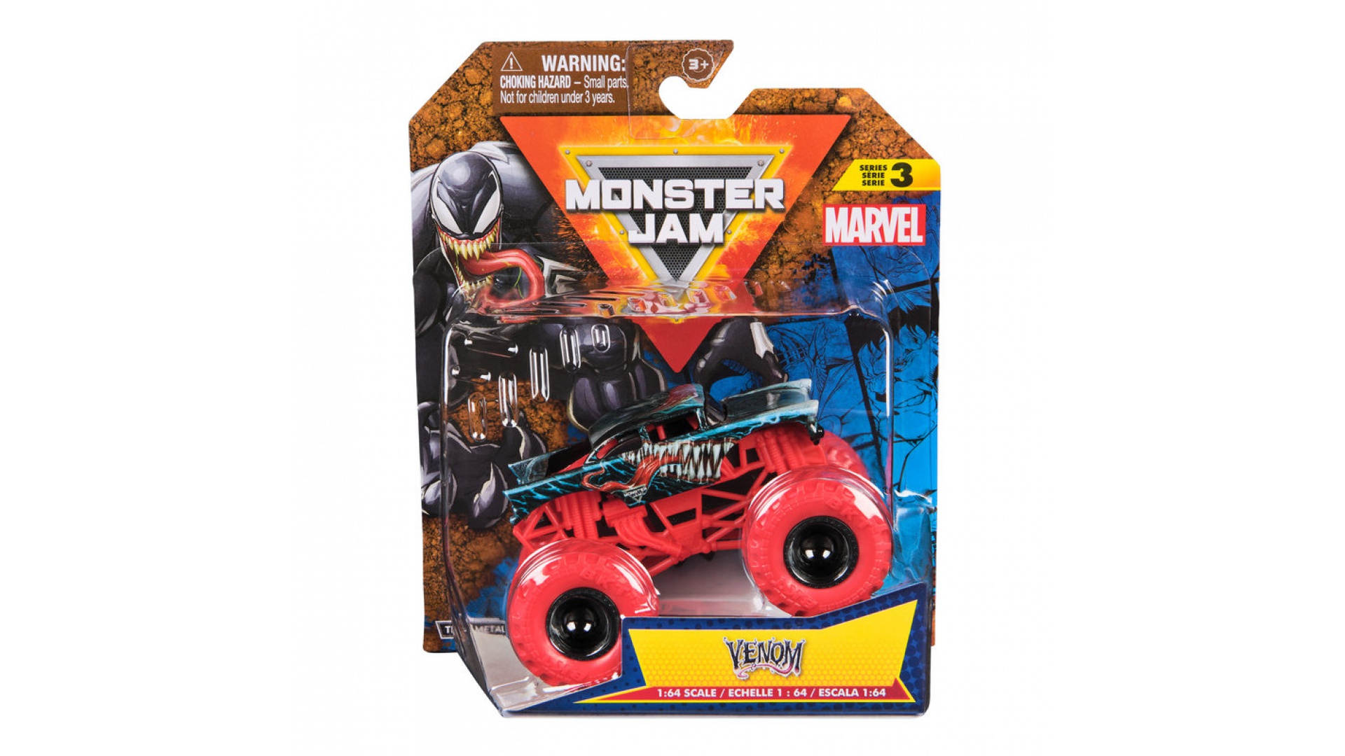 Monster Jam Marvel Venom s3 zberateľský Monster Truck 1:64