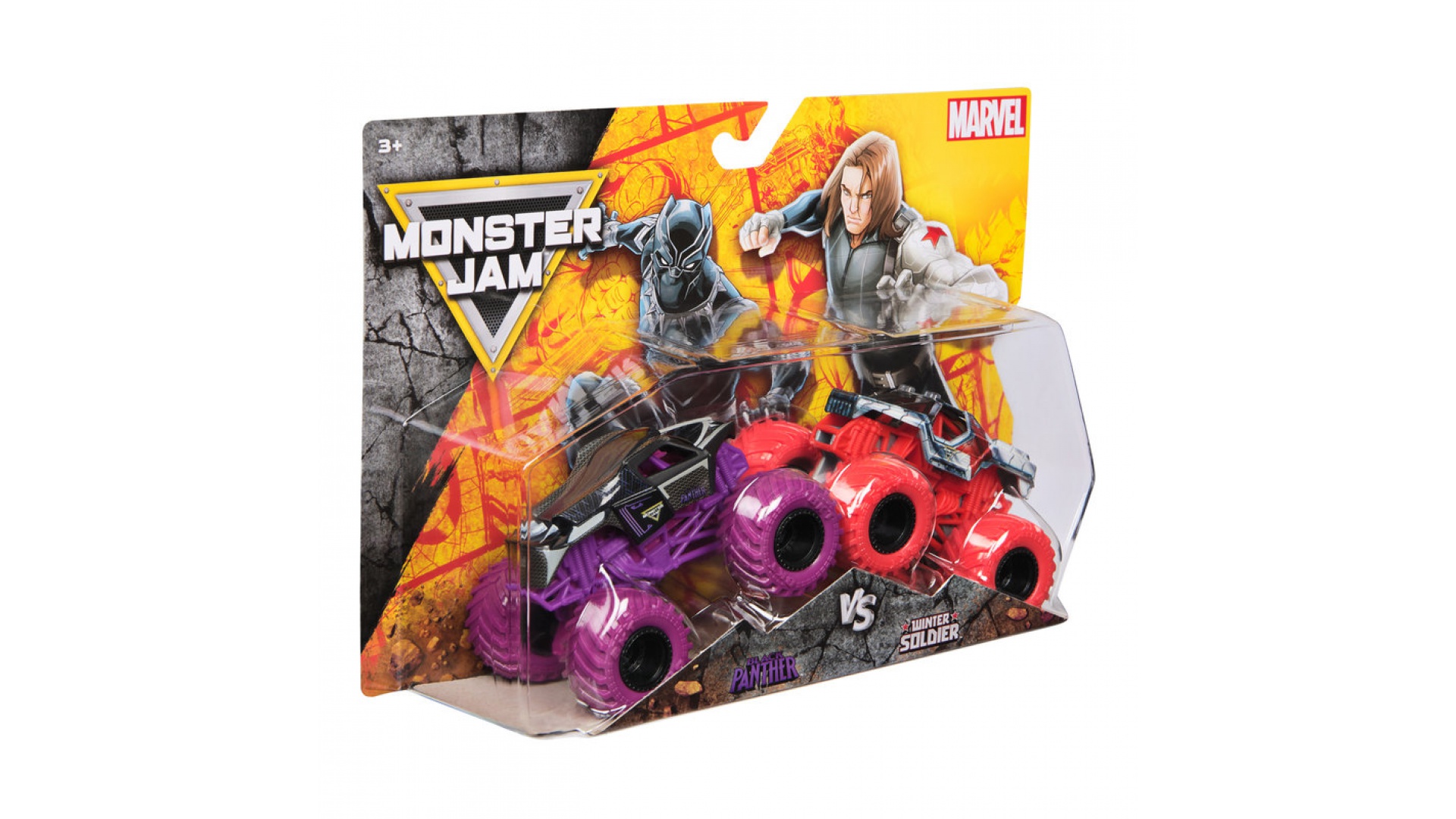 Monster Jam Black Panther vs Winter Soldier sada 2 Monster Truckov 1:64