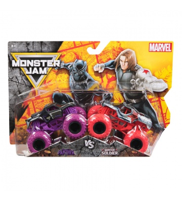 Monster Jam Black Panther vs Winter Soldier sada 2 Monster Trucků 1:64